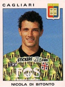 Sticker Nicola Di Bitonto - Calciatori 1991-1992 n. 72 - Panini