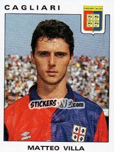 Sticker Matteo Villa - Calciatori 1991-1992 n. 73 - Panini
