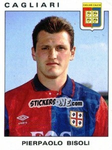 Sticker Pierpaolo Bisoli - Calciatori 1991-1992 - Panini