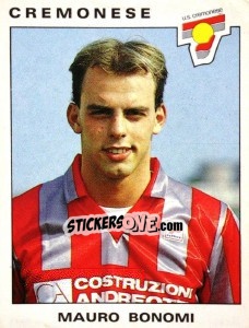 Figurina Mauro Bonomi - Calciatori 1991-1992 - Panini