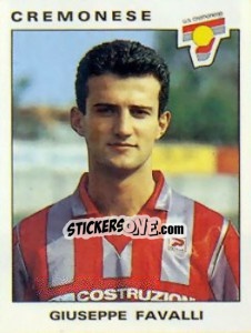 Figurina Giuseppe Favalli - Calciatori 1991-1992 - Panini