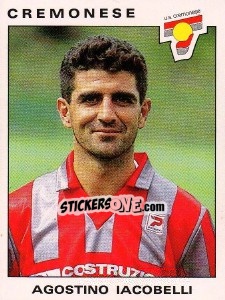 Sticker Agostino Iacobelli - Calciatori 1991-1992 n. 81 - Panini