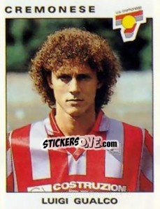 Sticker Luigi Gualco - Calciatori 1991-1992 n. 82 - Panini