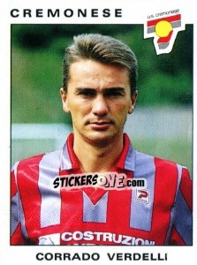 Sticker Corrado Verdelli - Calciatori 1991-1992 n. 83 - Panini