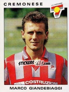 Sticker Marco Giandebiaggi - Calciatori 1991-1992 n. 84 - Panini