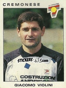 Sticker Giacomo Violini - Calciatori 1991-1992 n. 89 - Panini