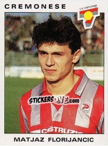 Sticker Matjaz Florijancic - Calciatori 1991-1992 n. 93 - Panini