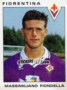 Sticker Massimiliano Fiondella - Calciatori 1991-1992 n. 97 - Panini