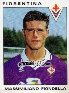 Sticker Massimiliano Fiondella - Calciatori 1991-1992 - Panini