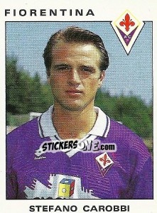 Sticker Stefano Carobbi - Calciatori 1991-1992 n. 98 - Panini