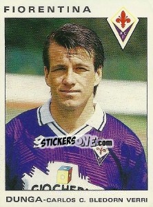 Sticker Carlos C. Bledorn Verri Dunga - Calciatori 1991-1992 n. 99 - Panini