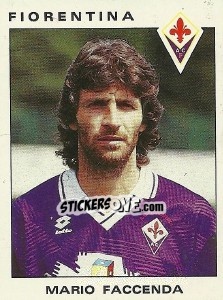 Sticker Mario Faccenda - Calciatori 1991-1992 - Panini