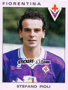 Sticker Stefano Pioli - Calciatori 1991-1992 n. 101 - Panini