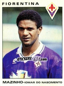 Sticker Mazinho Do Nascimento Iomar - Calciatori 1991-1992 n. 102 - Panini
