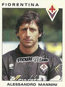 Sticker Alessandro Mannini - Calciatori 1991-1992 n. 110 - Panini