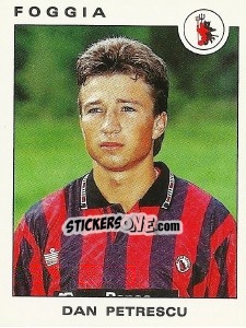 Sticker Dan Petrescu - Calciatori 1991-1992 - Panini