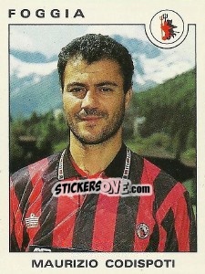 Sticker Maurizio Codispoti - Calciatori 1991-1992 n. 118 - Panini