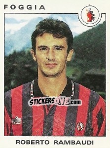 Sticker Roberto Rambaudi - Calciatori 1991-1992 n. 122 - Panini