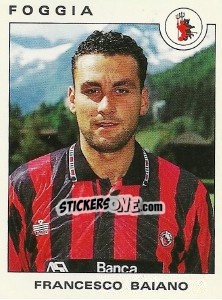 Sticker Francesco Baiano - Calciatori 1991-1992 n. 124 - Panini