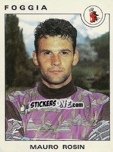 Sticker Mauro Rosin - Calciatori 1991-1992 n. 127 - Panini