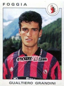Sticker Gualtiero Grandini - Calciatori 1991-1992 - Panini