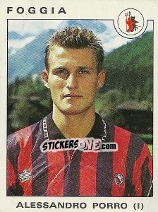 Sticker Alessandro Porro - Calciatori 1991-1992 n. 130 - Panini