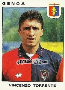 Sticker Vincenzo Torrente - Calciatori 1991-1992 - Panini