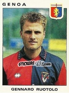 Sticker Gennaro Ruotolo - Calciatori 1991-1992 n. 140 - Panini