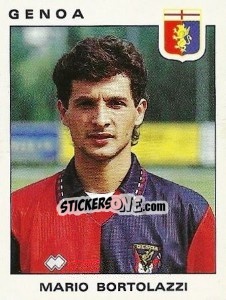 Sticker Mario Bortolazzi - Calciatori 1991-1992 - Panini