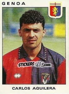 Sticker Carlos Aguilera - Calciatori 1991-1992 n. 144 - Panini