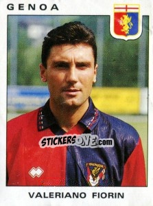 Sticker Valeriano Fiorin - Calciatori 1991-1992 n. 151 - Panini