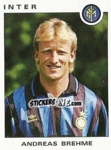 Sticker Andreas Brehme - Calciatori 1991-1992 n. 156 - Panini
