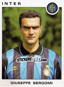 Sticker Giuseppe Bergomi - Calciatori 1991-1992 n. 159 - Panini