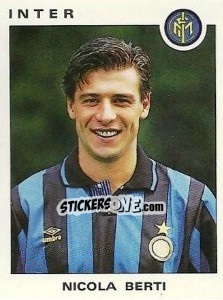 Sticker Nicola Berti - Calciatori 1991-1992 - Panini