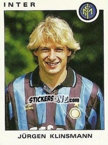 Sticker Jürgen Klinsmann - Calciatori 1991-1992 n. 162 - Panini
