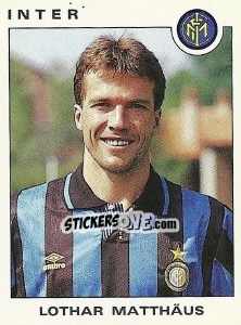 Sticker Lothar Matthäus - Calciatori 1991-1992 n. 163 - Panini