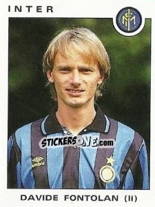 Sticker Davide Fontolan - Calciatori 1991-1992 - Panini