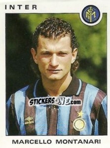 Sticker Marcello Montanari - Calciatori 1991-1992 n. 166 - Panini