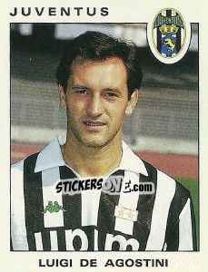 Cromo Luigi De Agostini - Calciatori 1991-1992 - Panini