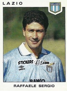 Sticker Raffaele Sergio - Calciatori 1991-1992 - Panini