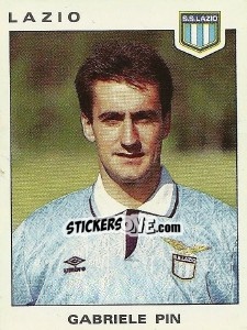Sticker Gabriele Pin - Calciatori 1991-1992 n. 195 - Panini