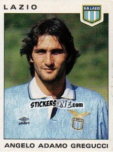 Sticker Angelo Adamo Gregucci - Calciatori 1991-1992 - Panini
