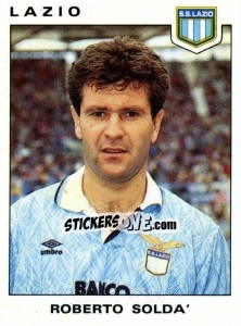 Sticker Roberto Soldà - Calciatori 1991-1992 n. 197 - Panini