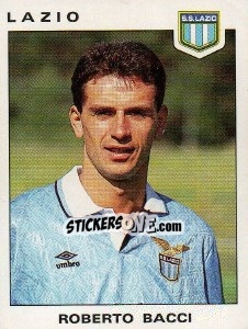 Cromo Roberto Bacci - Calciatori 1991-1992 - Panini