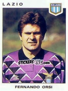 Sticker Fernando Orsi - Calciatori 1991-1992 n. 203 - Panini