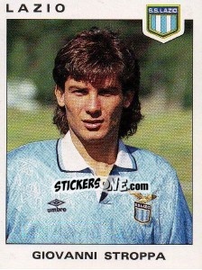 Sticker Giovanni Stroppa - Calciatori 1991-1992 n. 206 - Panini