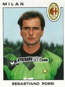 Sticker Sebastiano Rossi - Calciatori 1991-1992 n. 210 - Panini