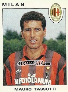 Sticker Mauro Tassotti - Calciatori 1991-1992 n. 211 - Panini