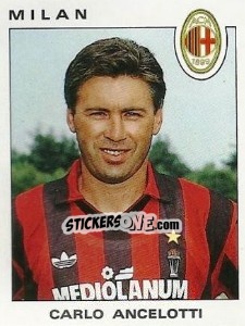 Sticker Carlo Ancelotti - Calciatori 1991-1992 - Panini