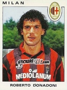Sticker Roberto Donadoni - Calciatori 1991-1992 n. 227 - Panini